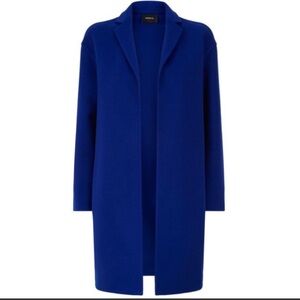 Akris 100% Cashmere Mae Coat in Blueprint NWT
